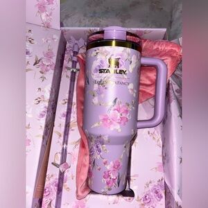 Stanley x LoveShackFancy 40oz quencher. New from Stanley Happy Thoughts